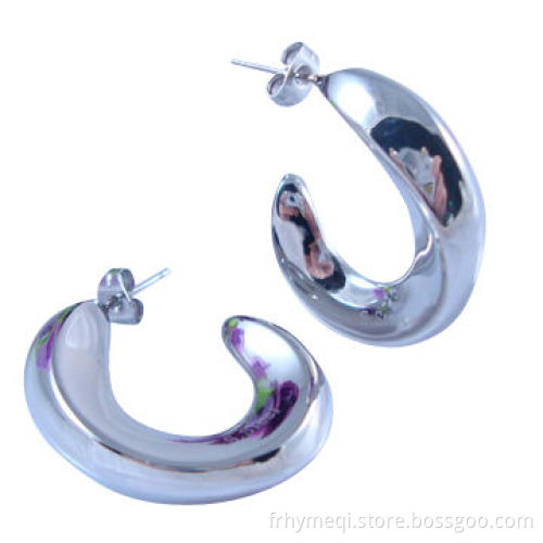 Surgical Steel Stud Earring with High Polish